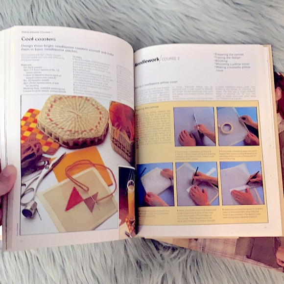 Antique 2 Books “Stitch By Stitch” Vol 1 & 2 Step by Step Courses DIY Projects - Picture 16 of 16